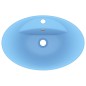 vidaXL Lavabo con Troppopieno Ovale Azzurro Opaco 58,5x39 cm Ceramica vidaXL Lavabo con Troppopieno Ovale Azzurro Opaco 58,5x39 cm Ceramica