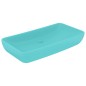 vidaXL Lavabo Lusso Rettangolare Verde Chiaro Opaco 71x38 cm Ceramica vidaXL Lavabo Lusso Rettangolare Verde Chiaro Opaco 71x38 cm Ceramica
