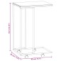 Tavolino con Ruote Bianco 40x30x63,5cm in Legno Ingegnerizzato Tavolino con Ruote Bianco 40x30x63,5cm in Legno Ingegnerizzato