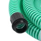 vidaXL Tubo di Aspirazione con Raccordi in Ottone Verde 1,1" 15 m PVC vidaXL Tubo di Aspirazione con Raccordi in Ottone Verde 1,1" 15 m PVC