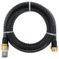 vidaXL Tubo di Aspirazione con Raccordi in Ottone Nero 1,1" 20 m PVC vidaXL Tubo di Aspirazione con Raccordi in Ottone Nero 1,1" 20 m PVC