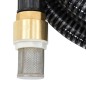 vidaXL Tubo di Aspirazione con Raccordi in Ottone Nero 1,1" 20 m PVC vidaXL Tubo di Aspirazione con Raccordi in Ottone Nero 1,1" 20 m PVC