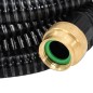 vidaXL Tubo di Aspirazione con Raccordi in Ottone Nero 1,1" 20 m PVC vidaXL Tubo di Aspirazione con Raccordi in Ottone Nero 1,1" 20 m PVC