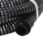 vidaXL Tubo di Aspirazione con Raccordi in Ottone Nero 1,1" 10 m PVC vidaXL Tubo di Aspirazione con Raccordi in Ottone Nero 1,1" 10 m PVC