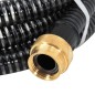 vidaXL Tubo di Aspirazione con Raccordi in Ottone Nero 1,1" 10 m PVC vidaXL Tubo di Aspirazione con Raccordi in Ottone Nero 1,1" 10 m PVC