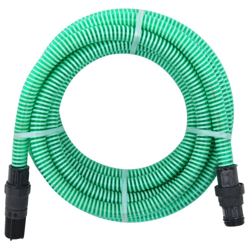 vidaXL Tubo di Aspirazione con Raccordi in Ottone Verde 11" 10 m PVC vidaXL Tubo di Aspirazione con Raccordi in Ottone Verde 11" 10 m PVC
