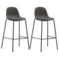 vidaXL Set da Bar 3 pz in Tessuto Grigio Scuro vidaXL Set da Bar 3 pz in Tessuto Grigio Scuro