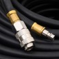vidaXL Tubo Aria Ibrido Nero 0,6" 20 m in Gomma e PVC
