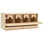 vidaXL Casetta Cova per Galline 4 Scomparti 106x40x45 cm Legno di Pino vidaXL Casetta Cova per Galline 4 Scomparti 106x40x45 cm Legno di Pino