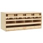 vidaXL Casetta Cova per Galline 4 Scomparti 106x40x45 cm Legno di Pino vidaXL Casetta Cova per Galline 4 Scomparti 106x40x45 cm Legno di Pino