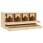 vidaXL Casetta Cova per Galline 4 Scomparti 106x40x45 cm Legno di Pino vidaXL Casetta Cova per Galline 4 Scomparti 106x40x45 cm Legno di Pino
