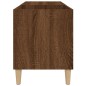 vidaXL Mobile Porta Dischi Rovere Marrone 84,5x38x48 Legno Multistrato