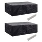 vidaXL Coperture Arredi Giardino 2pz Polyrattan 8 Persone 300x140 cm vidaXL Coperture Arredi Giardino 2pz Polyrattan 8 Persone 300x140 cm