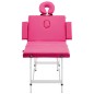 Lettino da Massaggio a 4 Sezioni in Alluminio Rosa Lettino da Massaggio a 4 Sezioni in Alluminio Rosa