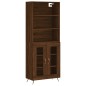 vidaXL Credenza Rovere Marrone 69,5x34x180 cm in Legno Multistrato vidaXL Credenza Rovere Marrone 69,5x34x180 cm in Legno Multistrato