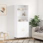 vidaXL Credenza Bianca 69,5x34x180 cm in Legno Multistrato vidaXL Credenza Bianca 69,5x34x180 cm in Legno Multistrato