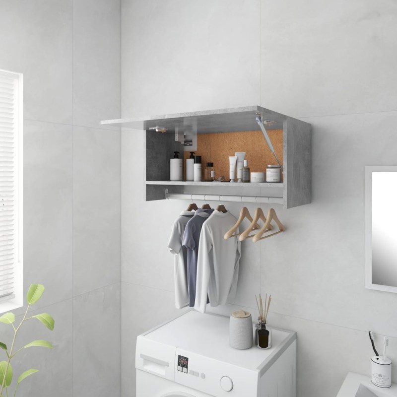 vidaXL Armadio Grigio Cemento 70x32,5x35 cm in Truciolato vidaXL Armadio Grigio Cemento 70x32,5x35 cm in Truciolato