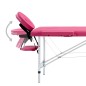 Lettino da Massaggio a 4 Sezioni in Alluminio Rosa Lettino da Massaggio a 4 Sezioni in Alluminio Rosa