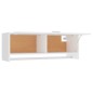 vidaXL Armadio Bianco 100x32,5x35 cm in Legno Multistrato