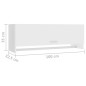 vidaXL Armadio Bianco 100x32,5x35 cm in Legno Multistrato