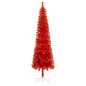 vidaXL Albero di Natale Sottile Rosso 150 cm 
