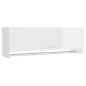 vidaXL Armadio Bianco Lucido 100x32,5x35 cm in Truciolato vidaXL Armadio Bianco Lucido 100x32,5x35 cm in Truciolato
