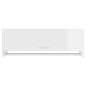 vidaXL Armadio Bianco Lucido 100x32,5x35 cm in Truciolato vidaXL Armadio Bianco Lucido 100x32,5x35 cm in Truciolato