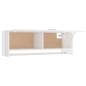 vidaXL Armadio Bianco Lucido 100x32,5x35 cm in Truciolato vidaXL Armadio Bianco Lucido 100x32,5x35 cm in Truciolato