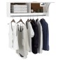 vidaXL Armadio Bianco Lucido 100x32,5x35 cm in Truciolato vidaXL Armadio Bianco Lucido 100x32,5x35 cm in Truciolato