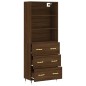 vidaXL Credenza Rovere Marrone 69,5x34x180 cm in Legno Multistrato vidaXL Credenza Rovere Marrone 69,5x34x180 cm in Legno Multistrato