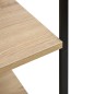 vidaXL Armadio per Microonde Nero Rovere 60x39,6x123 cm in Truciolato vidaXL Armadio per Microonde Nero Rovere 60x39,6x123 cm in Truciolato