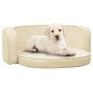vidaXL Divano Cani Pieghevole Crema 73x67x26cm in Peluche e Cuscino vidaXL Divano Cani Pieghevole Crema 73x67x26cm in Peluche e Cuscino