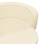 vidaXL Divano Cani Pieghevole Crema 73x67x26cm in Peluche e Cuscino vidaXL Divano Cani Pieghevole Crema 73x67x26cm in Peluche e Cuscino