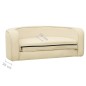 vidaXL Divano Cani Pieghevole Crema 73x67x26cm in Peluche e Cuscino vidaXL Divano Cani Pieghevole Crema 73x67x26cm in Peluche e Cuscino