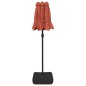 vidaXL Ombrellone a Doppia Testa con LED Terracotta 316x240 cm
