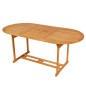 vidaXL Set da Pranzo da Giardino 9 pz in Legno Massello di Teak vidaXL Set da Pranzo da Giardino 9 pz in Legno Massello di Teak
