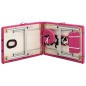 Lettino da Massaggio a 2 Sezioni in Alluminio Rosa Lettino da Massaggio a 2 Sezioni in Alluminio Rosa