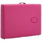 Lettino da Massaggio a 2 Sezioni in Alluminio Rosa Lettino da Massaggio a 2 Sezioni in Alluminio Rosa