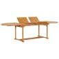 vidaXL Set da Pranzo 9 pz in Legno Massello di Teak