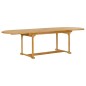 vidaXL Set da Pranzo 9 pz in Legno Massello di Teak