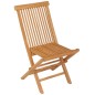 vidaXL Set da Pranzo 9 pz in Legno Massello di Teak