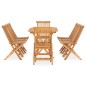 vidaXL Set da Pranzo da Giardino 9 pz Pieghevole in Massello di Teak vidaXL Set da Pranzo da Giardino 9 pz Pieghevole in Massello di Teak