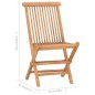 vidaXL Set da Pranzo da Giardino 9 pz Pieghevole in Massello di Teak vidaXL Set da Pranzo da Giardino 9 pz Pieghevole in Massello di Teak