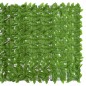 Paravento da Balcone con Foglie Verdi 300x150 cm