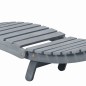 vidaXL Sdraio con Cuscino Grigia in Legno Massello di Acacia vidaXL Sdraio con Cuscino Grigia in Legno Massello di Acacia