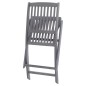 vidaXL Sedie da Giardino Pieghevoli 8 pz con Cuscini Massello Acacia vidaXL Sedie da Giardino Pieghevoli 8 pz con Cuscini Massello Acacia