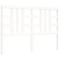 vidaXL Giroletto con Testiera Bianco 140x200 cm in Legno Massello vidaXL Giroletto con Testiera Bianco 140x200 cm in Legno Massello