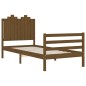 vidaXL Giroletto con Testiera Miele 90x200 cm in Legno Massello vidaXL Giroletto con Testiera Miele 90x200 cm in Legno Massello