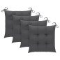 vidaXL Sedie da Giardino con Cuscini 4 pz in Legno Massello di Acacia vidaXL Sedie da Giardino con Cuscini 4 pz in Legno Massello di Acacia