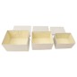 vidaXL Scatole Portaoggetti Impilabili Set 3pz in Tessuto Crema vidaXL Scatole Portaoggetti Impilabili Set 3pz in Tessuto Crema
